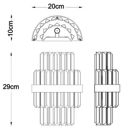 Zuma Line W0567-02A-B52G - Nástenné svietidlo CONSTANTINOPLE 2xG9/28W/230V zlatá
