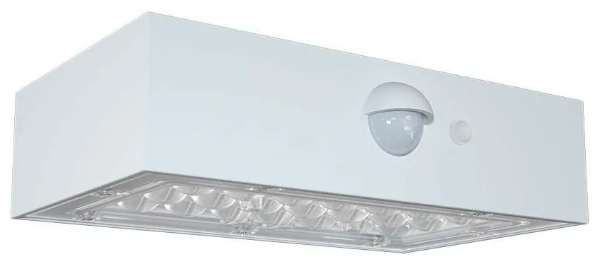 LED Solárne nástenné svietidlo so senzorom LED/3W/3,7V 3000K/4000K IP65 biela