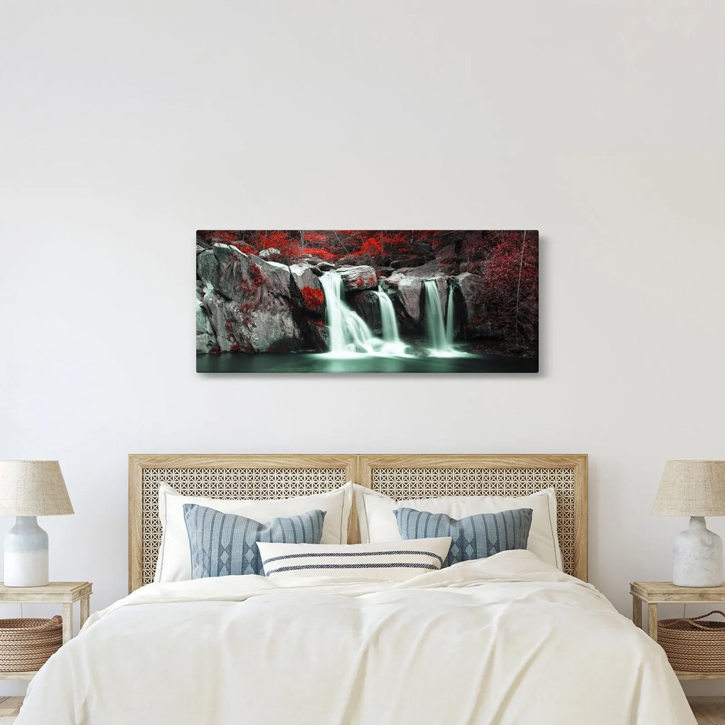 Obraz - Vodopády (120x50 cm)