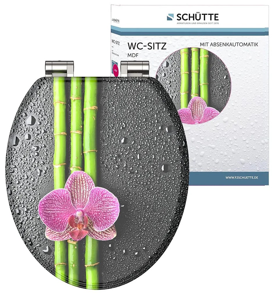 Schütte WC doska s pomalým spúšťaním (orchidea)  (100335885)