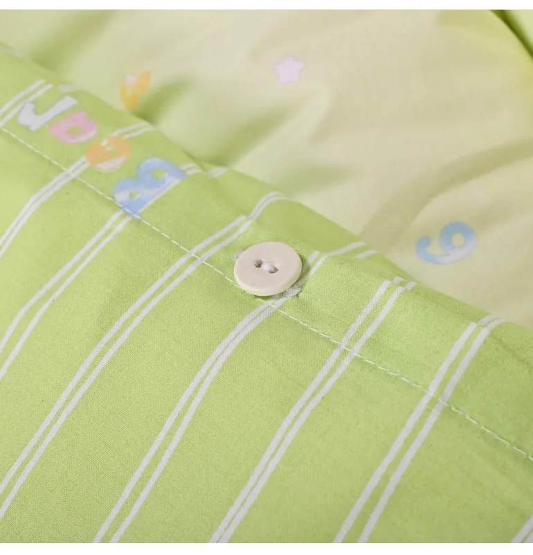 Obliečky detské Macko zelené EMI, Detský set 90x130 + 45x65