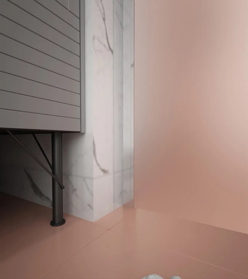 Erga Paris, sprchová zástena Walk-In 100x200 cm, 8mm sklo námraza, chrómový profil, ERG-V02-PARIS-100x200-FR-CR