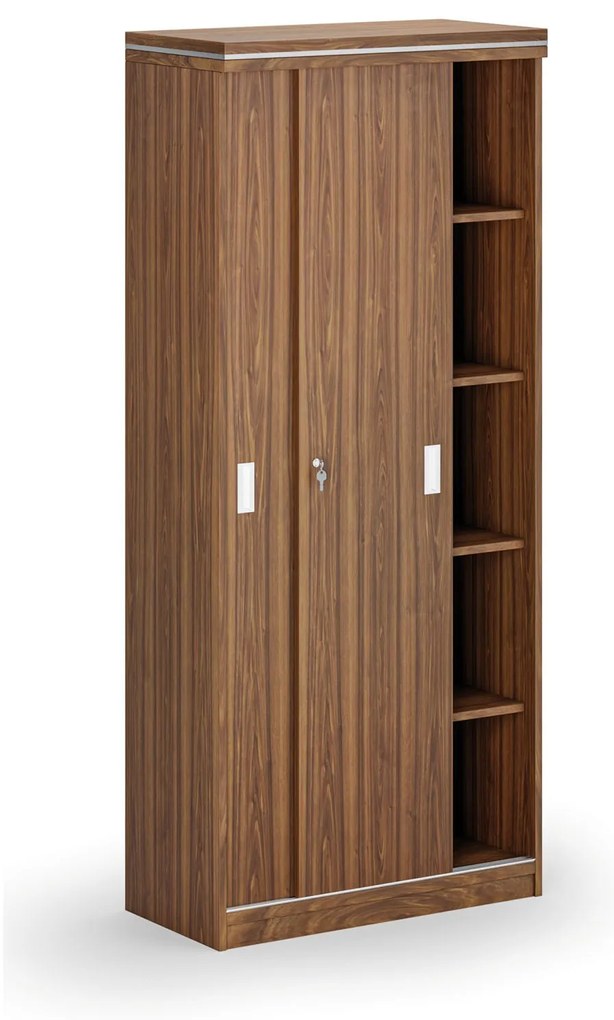 Zasúvacia skriňa ARRISTO LUX, 800 x 400 x 1836 mm, orech