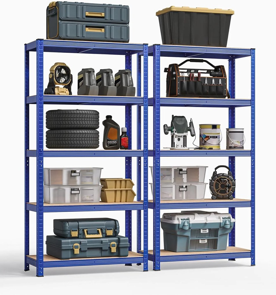 Policové regály 2 ks 180 x 90 x 40 cm SONGMICS - GLR042Q01