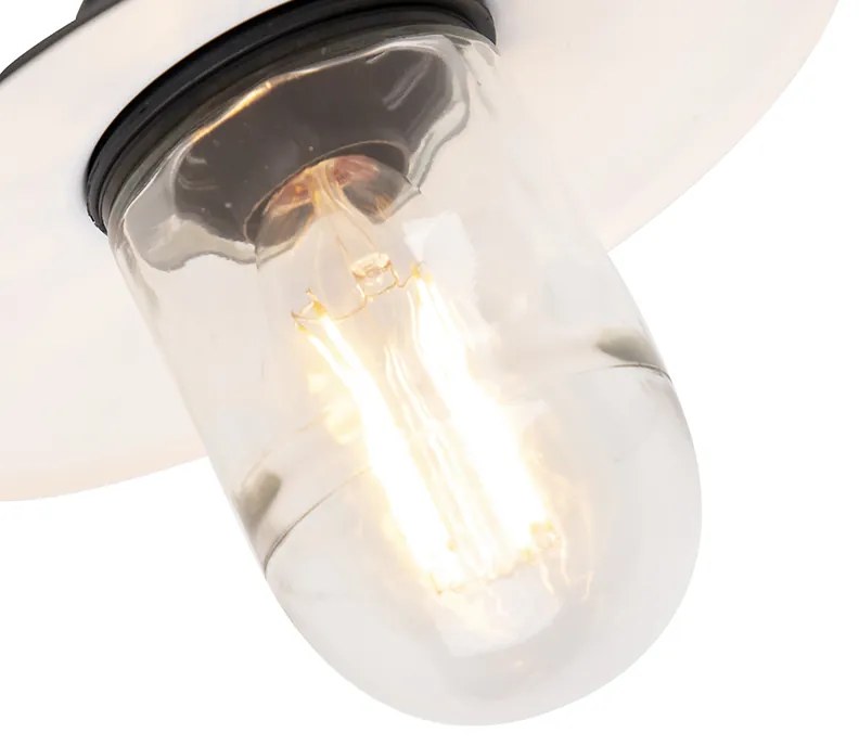 Vonkajšia nástenná lampa čierna IP44 - Mníchov