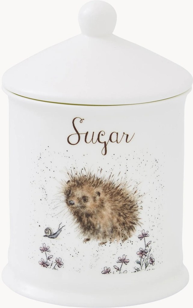 Cukornička z jemného kostného porcelánu Hedgehog