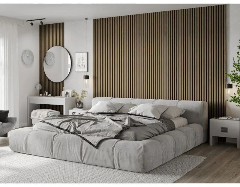 Mexen Lam-F, akustické stenové lamely 275 × 30 cm, plstený podklad 8 mm, technická dyha, dub ušľachtilý, S105-275307-3015-004