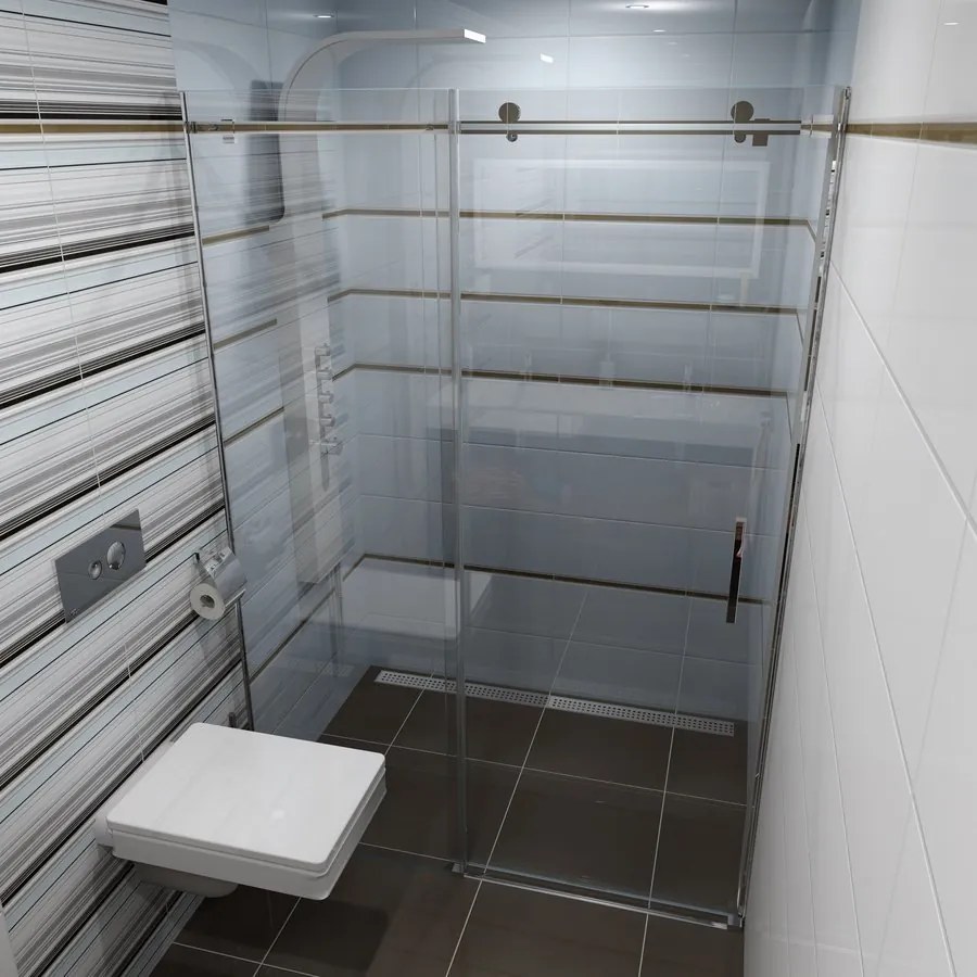 Gelco Gelco, Dragon obdĺžniková sprchová zástena 1300x800mm L/P varianta, GD4613GD7280