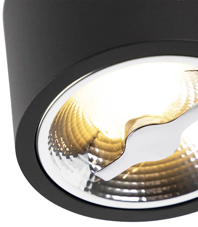 Moderné stropné bodové svetlo čierne AR111 vrátane LED - Expert