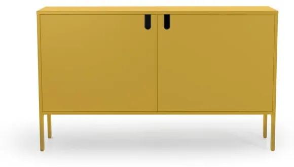 Žltá komoda Tenzo Uno, šírka 148 cm