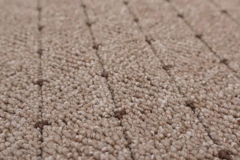 Condor Carpets Kusový koberec Udinese béžový new kruh - 57x57 (priemer) kruh cm