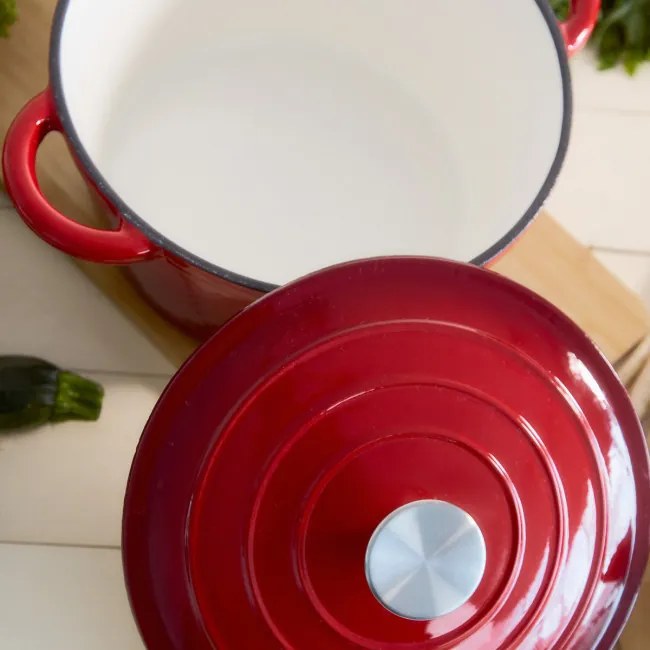 Hrniec ANDREAS liatinový, červený 871905