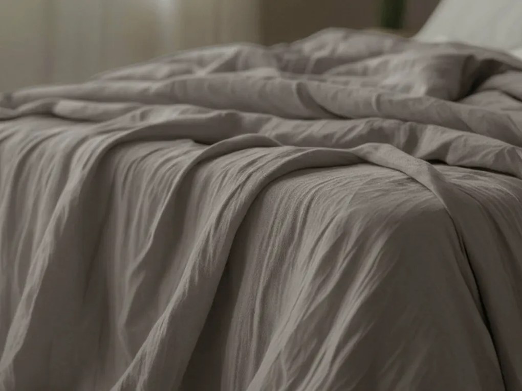 Mušelínové obliečky PURELY sivé Rozmer obliečok: 2 ks 80 x 80 cm | 200 x 200 cm