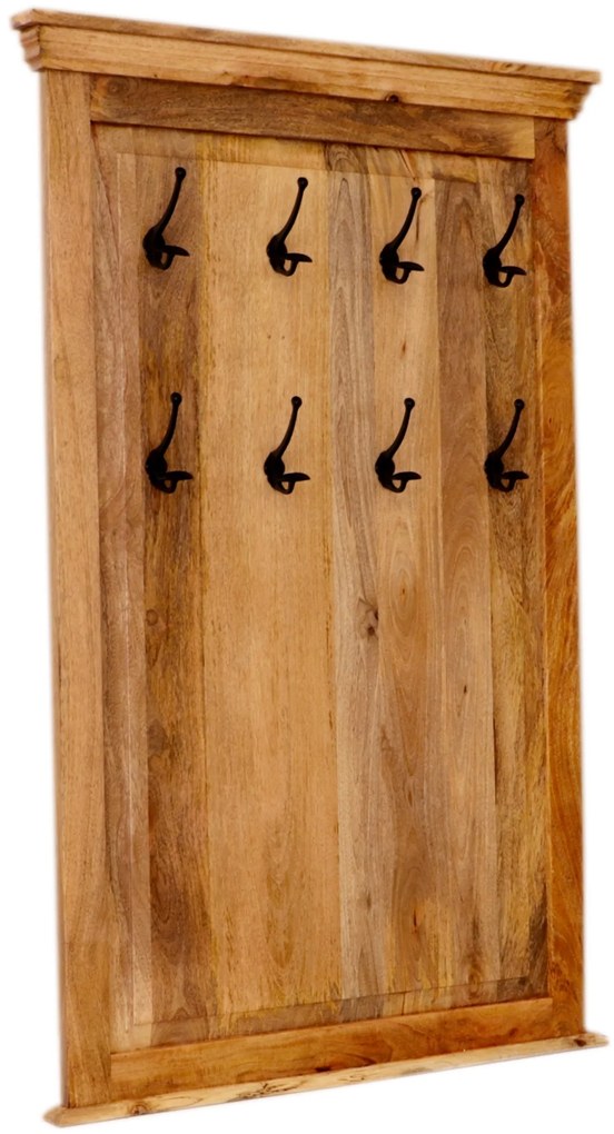 furniture-nabytek.cz - Vešiak Guru s 8 háčikmi 90x140x2,5 z masívu mango