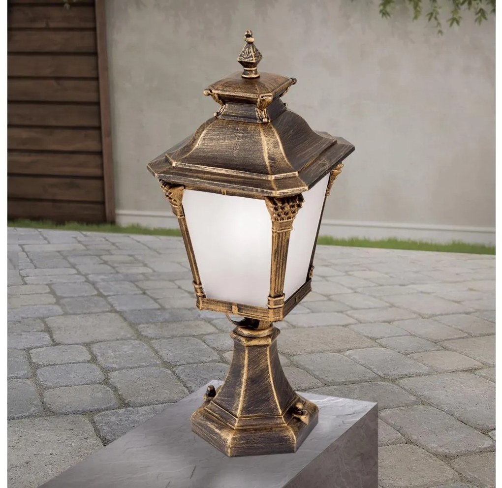Orion - Vonkajšia lampa AIKO 1xE27/60W/230V 59 cm IP23 bronz/patina