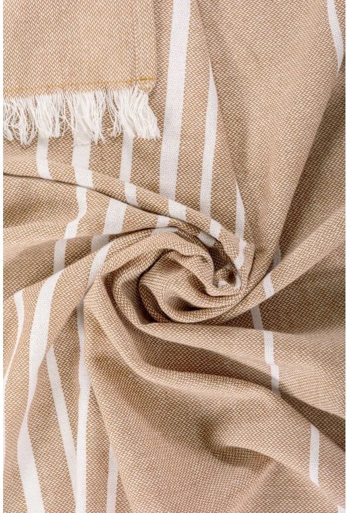 Béžová bavlnená deka 150x200 cm Solene – Tiseco Home Studio