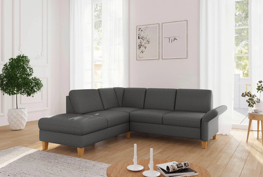 XXXLutz ROHOVÁ SEDAČKA, textil, tmavosivá Sit & More - Sedačky - 000144016182