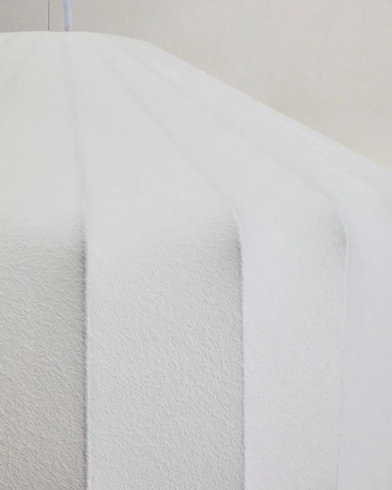 Biele stropné svietidlo s textilným tienidlom ø 51 cm Somar – Kave Home