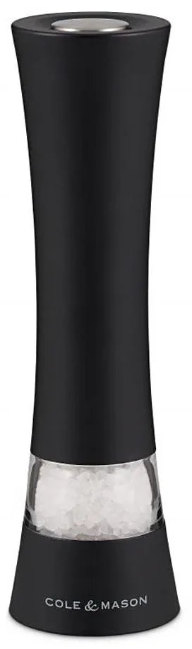 Cole&Mason - Elektrický mlynček na korenie BURFORD 4xAAA 18 cm čierna
