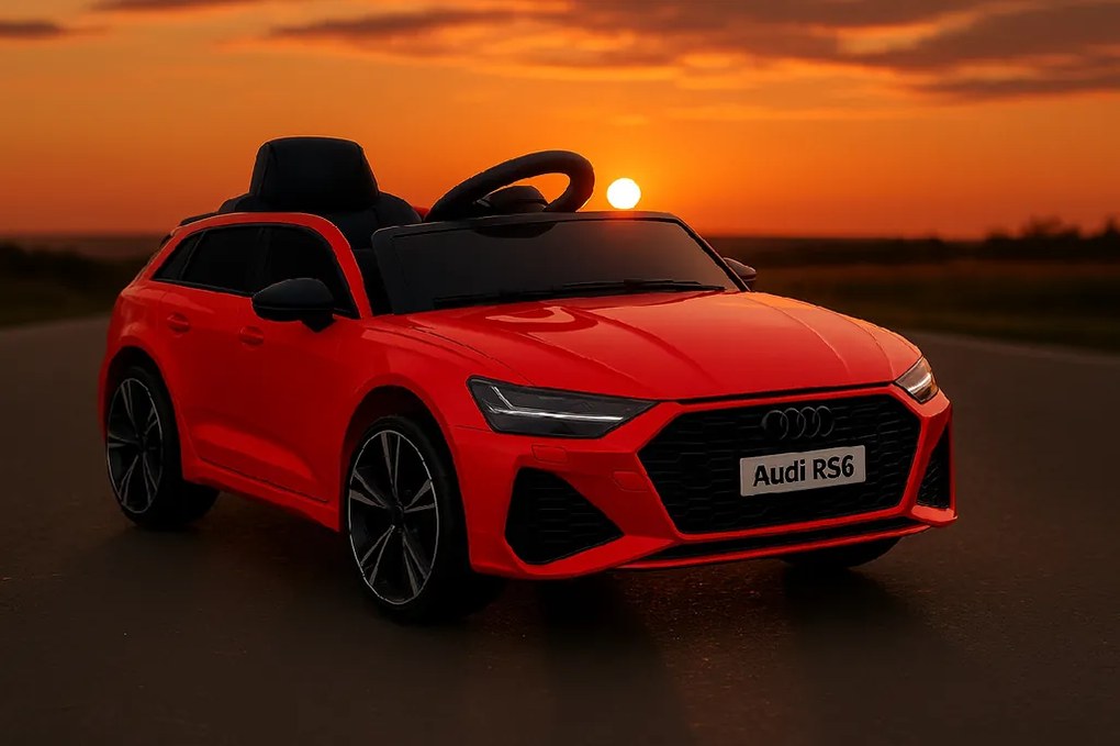 Elektrické autíčko Audi RS 6 červené