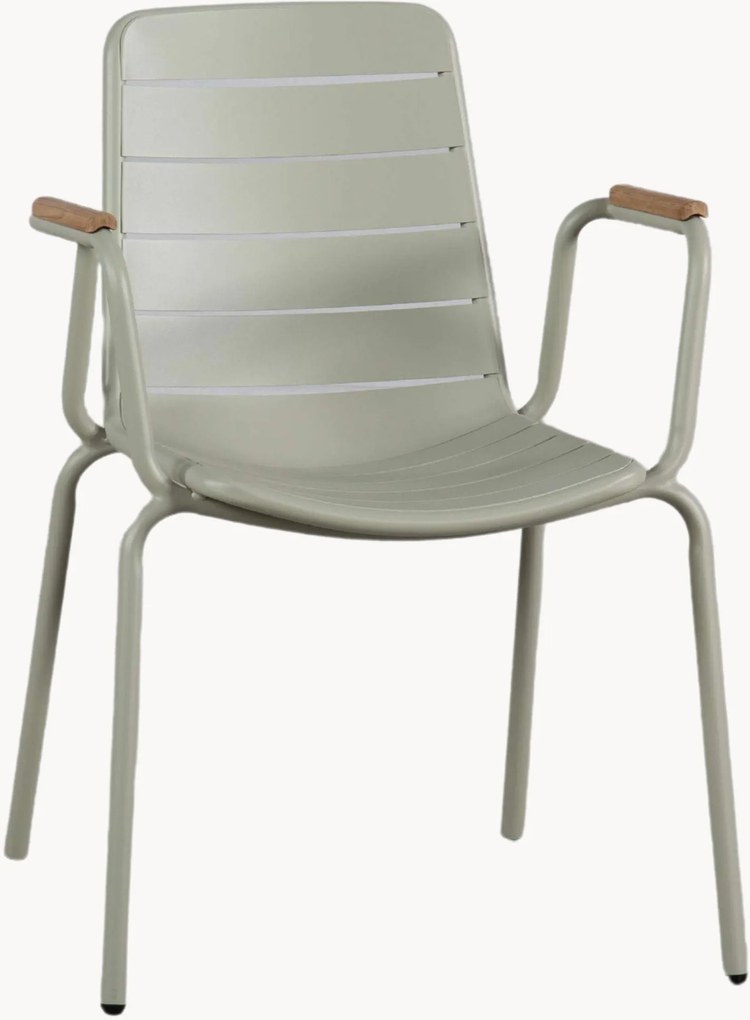 Záhradná stolička's opierkami z tíkového dreva Parc