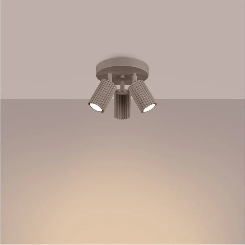 Taupe kovové bodové svietidlo Gleam – Sollux