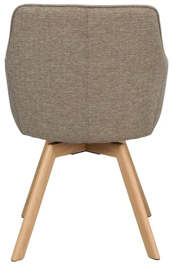 Béžové čalúnené jedálenské kreslá v súprave 2 ks Alison – Rowico