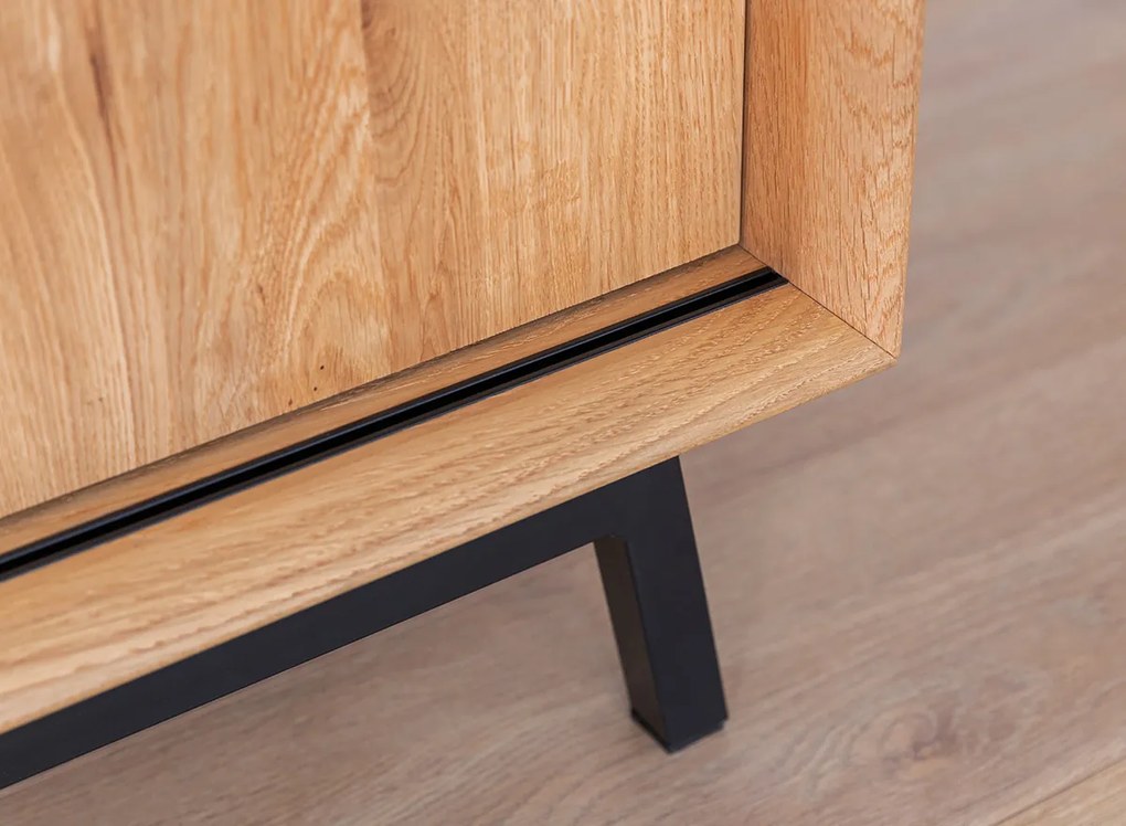 PROXIMA.store - Luxusný dubový TV stolík - MODERN LOFT FARBA: dub, ROZMER: dĺžka TV stolíka 200 cm