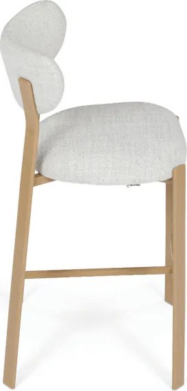 Barová stolička biela AUB-L3125 OAK
