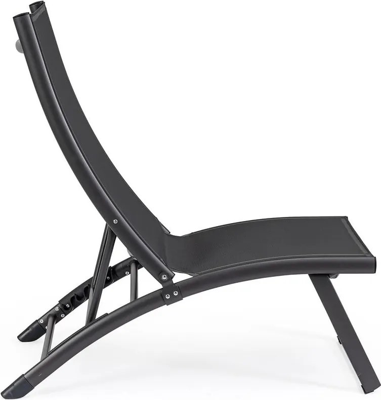 Antracitové kovové záhradné ležadlo Taylor – Bizzotto