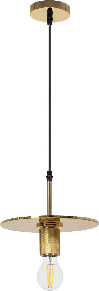 Toolight Toolight, závesné svietidlo 1xE27 APP1181-1CP, zlatá, OSW-40018
