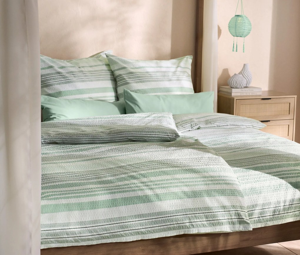 Napínacia posteľná plachta z mikrovlákna, zelená, štandardná veľkosť