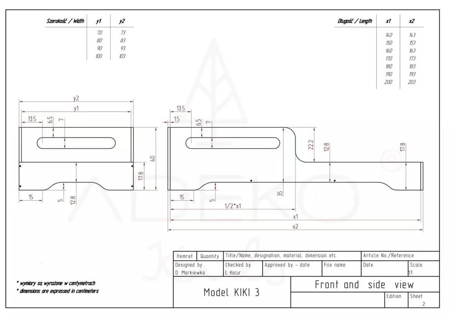 Detská posteľ 70x160 cm Kiki 3 - Adeko