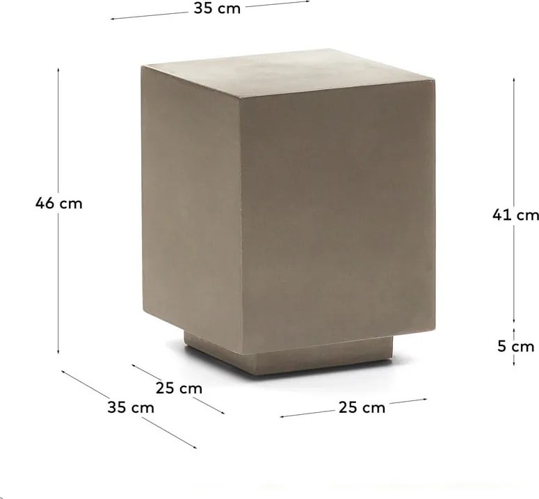 Záhradný odkladací stolík 35x35 cm Rustella – Kave Home