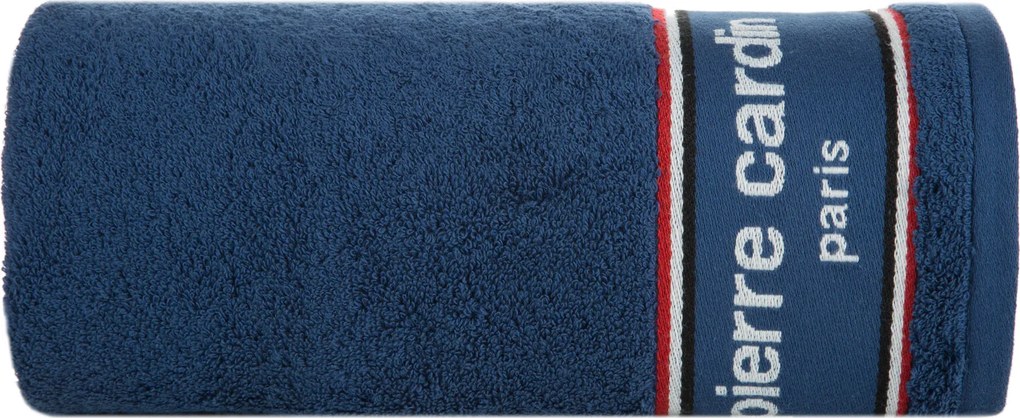 BAVLNENÝ UTERÁK PIERRE CARDIN KARL 50X90 CM TMAVOMODRÁ