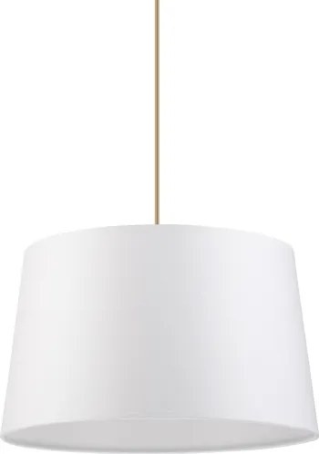 Závesný luster na lanku AIDA 1xE27/60W/230V pr. 35 cm dub/hnedá/biela