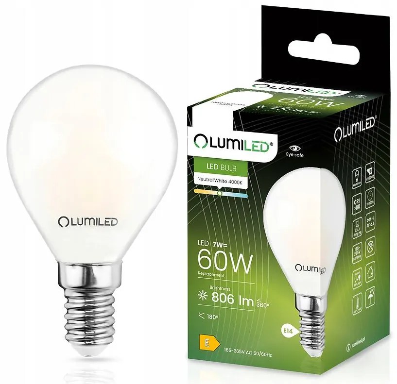 Žiarovka LED FIL FR 7W E14 806LM 4000K