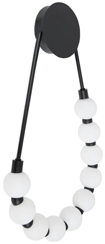Toolight Toolight, LED nástenné svietidlo 8W, 4000K, APP1661-W, čierna-biela, OSW-03666