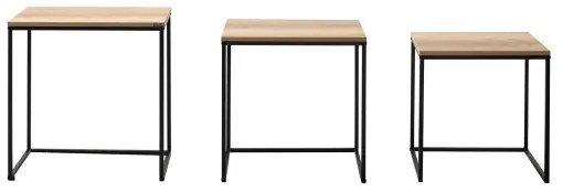 SADA 3x Konferenčný stolík hnedá