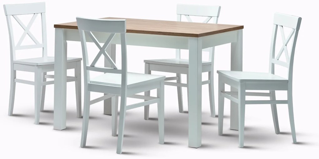 Stima Stôl CASA mia Rozklad: + 40 cm rozklad, Vyberte odtieň ->: Rustikál, Vyberte rozmer ->: 120 x 80 cm