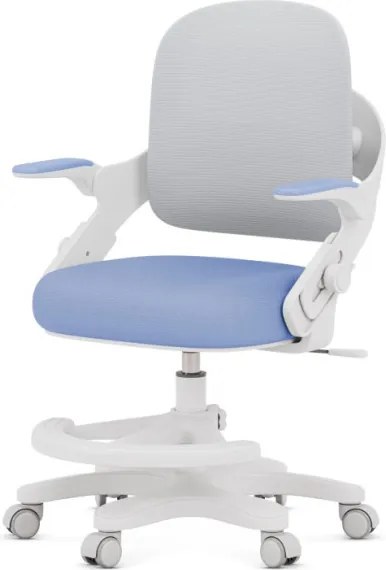 Detská otočná stolička Mark Adler Junior 4.3 modrá / sivá