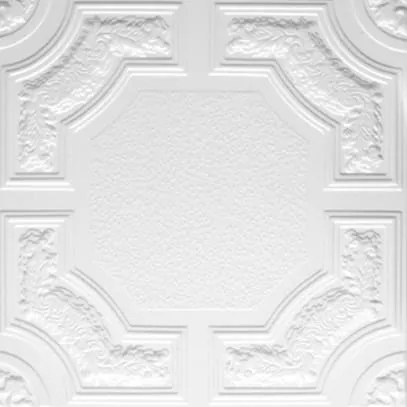 3D panel 0083, cena za kus, rozmer 50 cm x 50 cm, CARACAS Z biely, IMPOL TRADE