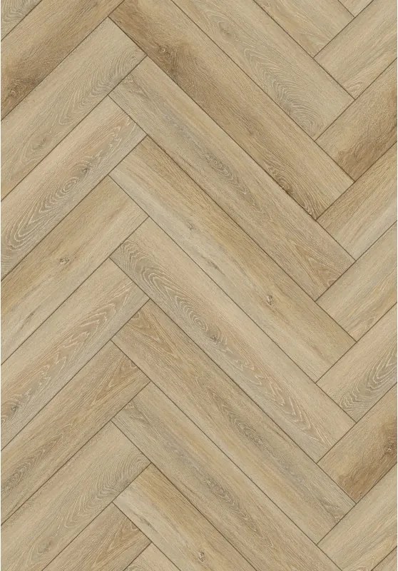 Mexen Worcester vzorka vinylových panelov rybia kosť SPC 6,5 mm, podklad IPEX 1,5 mm, 4 V-Fuga, Dub - F1176-S