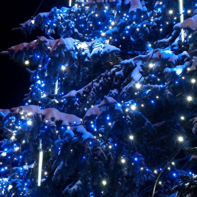 DECOLED LED světelný řetěz s MEGA LED, 100 m, 400 teple bílých diod