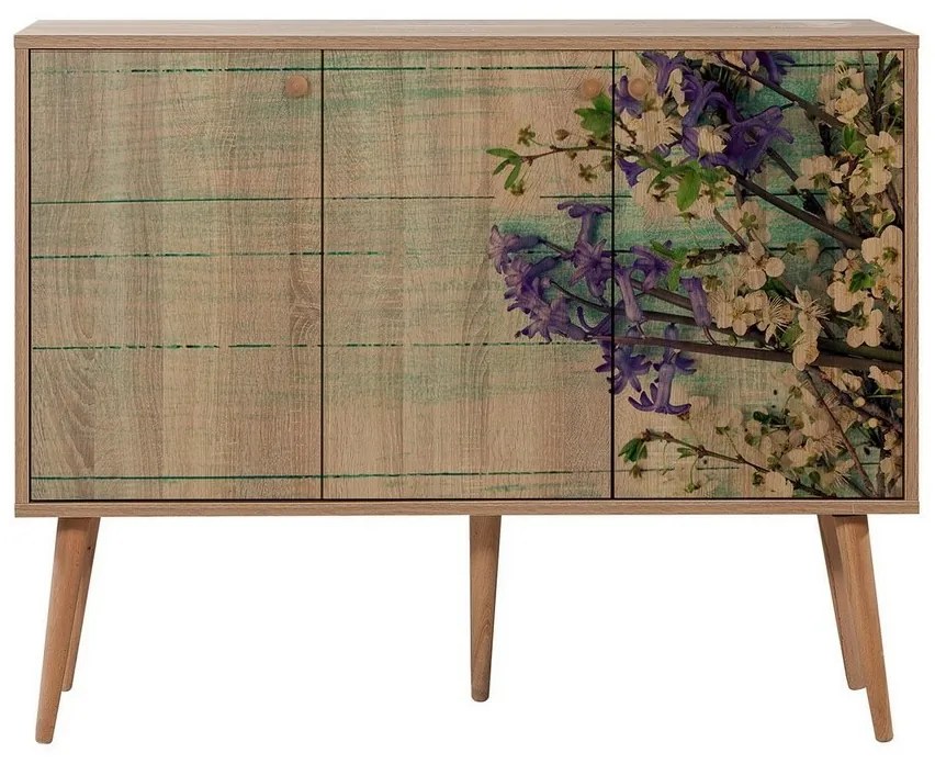 Skrinka Mega Flowers Sonoma Oak