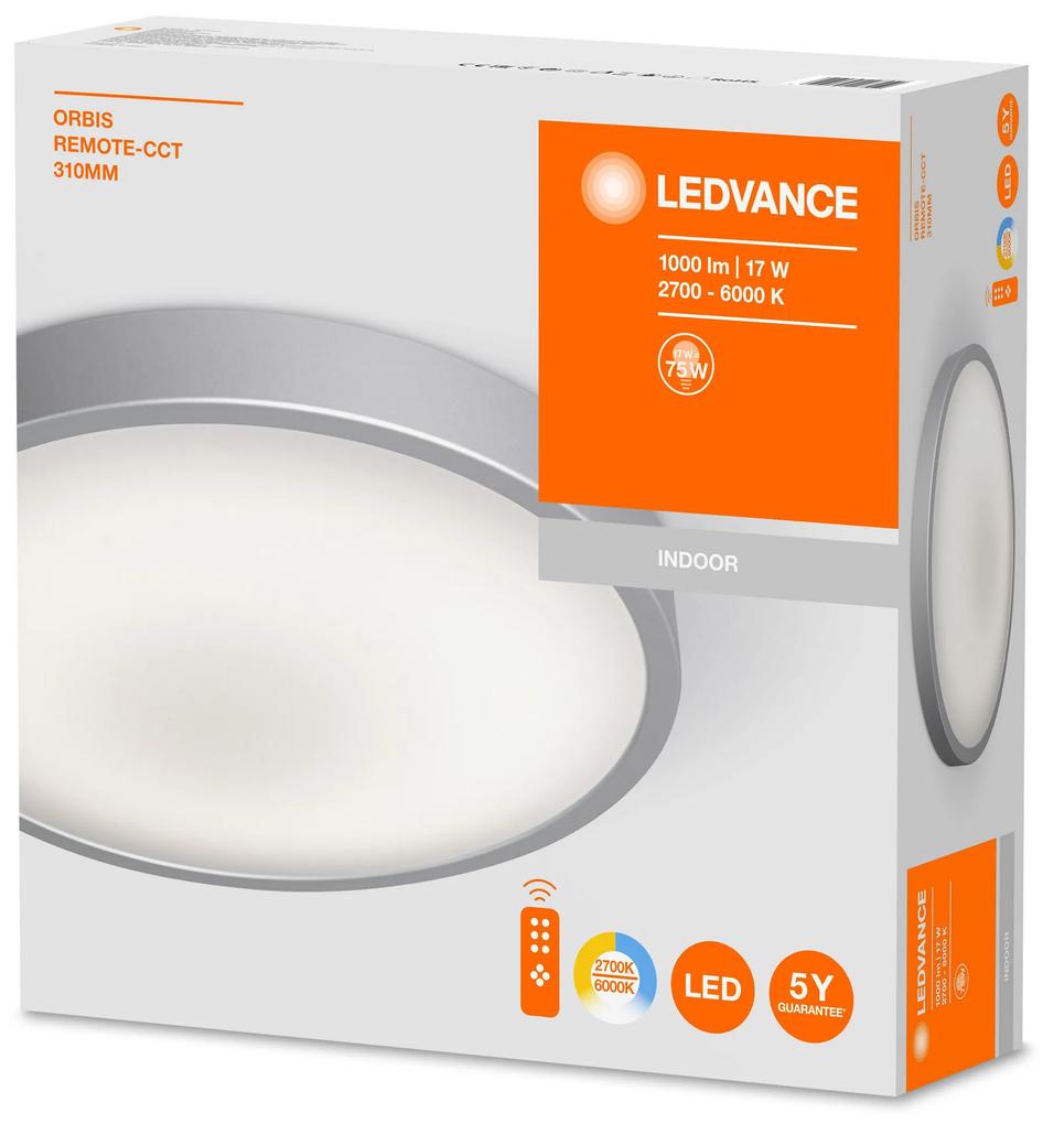 LEDVANCE Nástenné / stropné LED osvetlenie ORBIS, 16,5 W, teplá biela-studená biela, 31cm, okrúhle