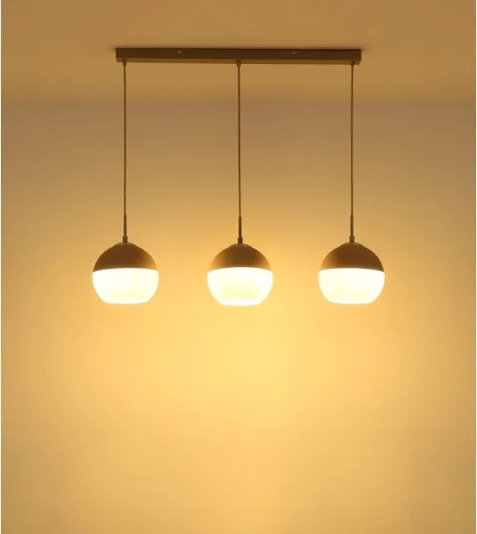 Globo 15999-3H - Závesné svietidlo RAGUSA na lanku 3xE27/60W/230V