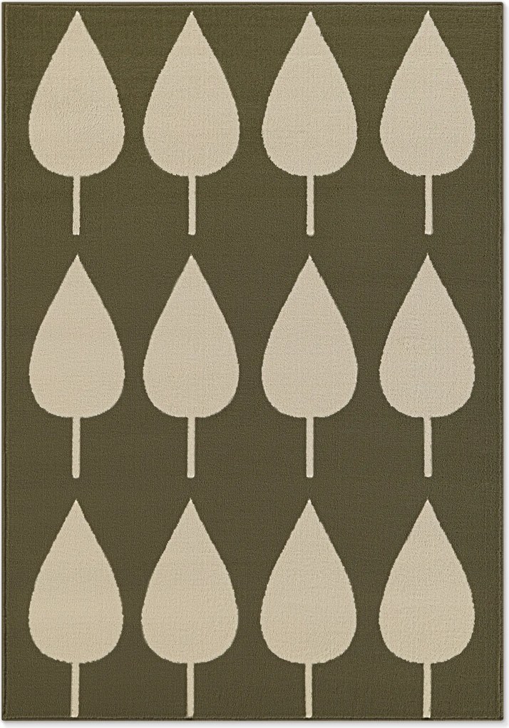 Hanse Home, Detský koberček Adventures 106215 Green Cream, 160x235, zelená, detská izba