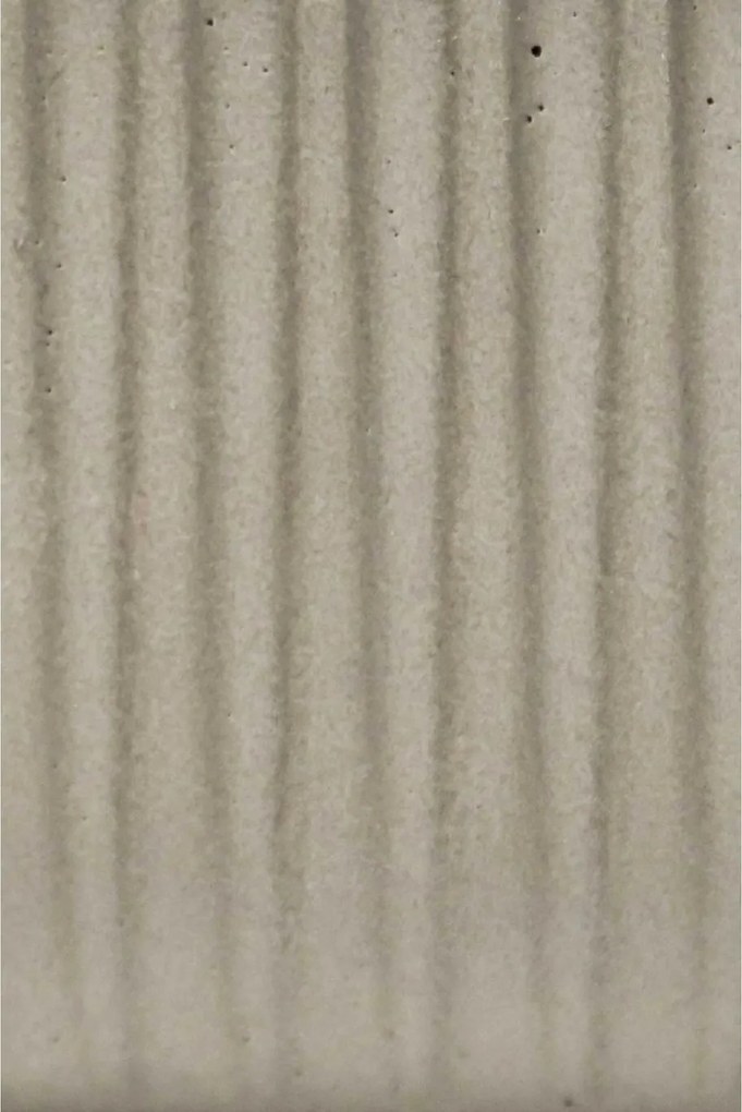 Dekoračná miska ORYVEN, sklolaminát s drážkami, priemer 30 cm, sivá