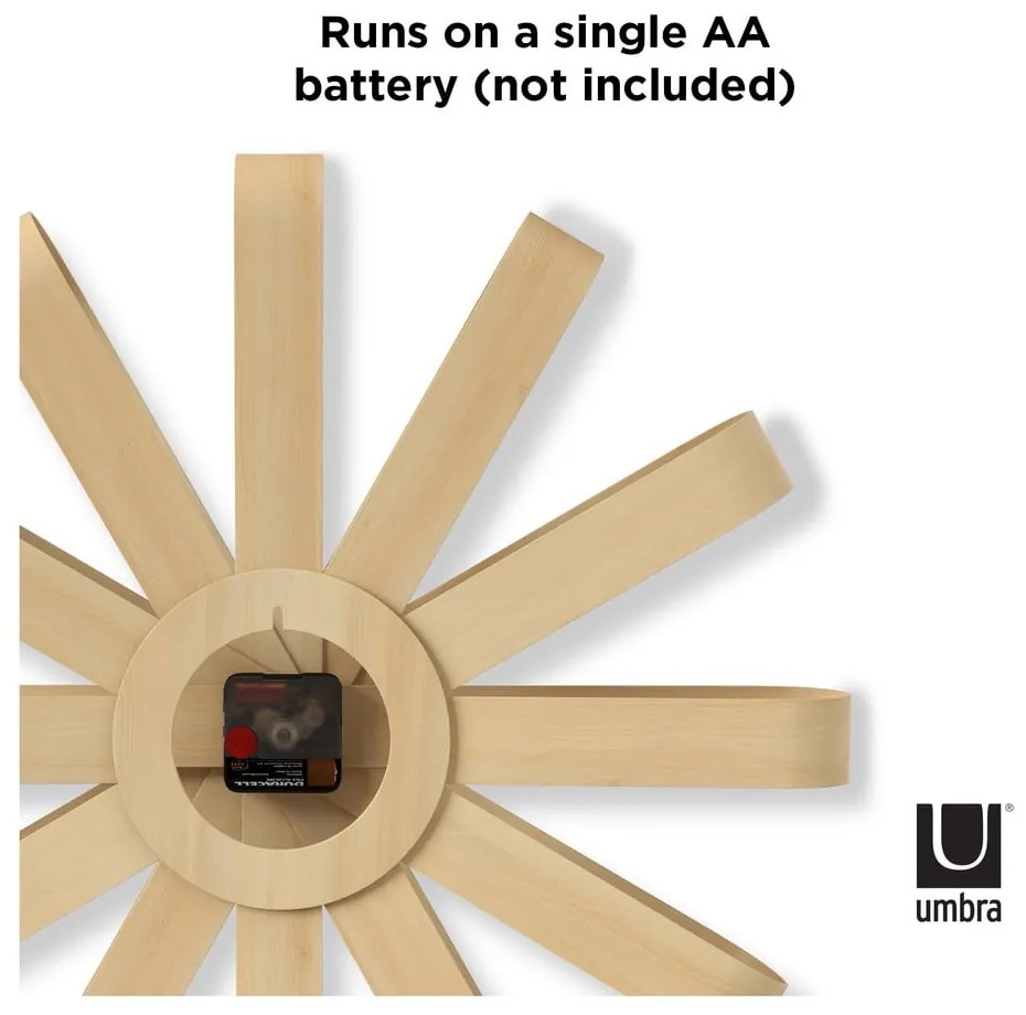 Nástenné hodiny ø 51 cm Ribbonwood – Umbra